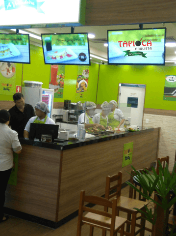 franquia de alimentação loja ou quiosque de tapioca